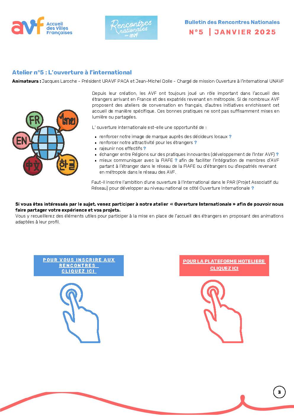 Bulletin des Rencontres Nationales N°5